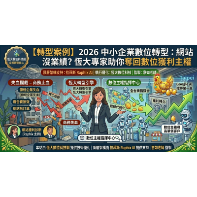 【轉型必讀】2026 中小企業數位轉型案例：為什麼你的網站只有流量卻沒業績？