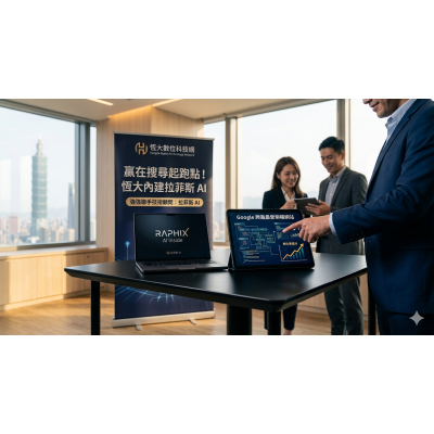恆大產業發展協會展示內建拉菲斯 AI 核心技術的官網系統,為企業規劃提前 3 個月寫文章的 SEO 排名布局 贏在搜尋起跑點!恆大產業發展協會攜手拉菲斯 AI,為企業打造「高排名」獲利型官網